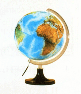 Geographical illuminated 2 in Globe